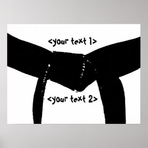 Poster Ceinture noire des arts martiaux