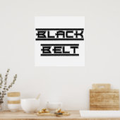 Poster Ceinture noire des arts martiaux (Cuisine)