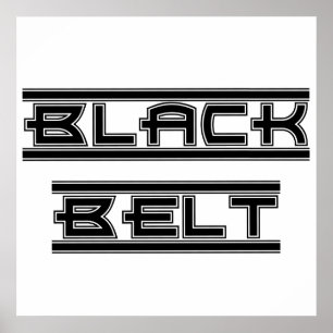 Poster Ceinture noire des arts martiaux
