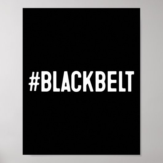 Poster Ceinture noire Taekwondo Karate (Devant)