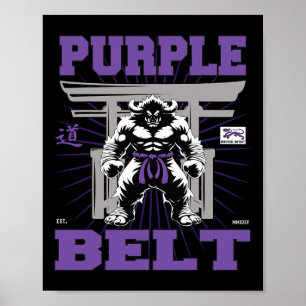 Poster Ceinture Violette En Route Pour Le Championnat !