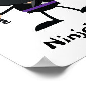 Poster Ceinture violette personnalisée Ninja Guerrier deu (Coin)