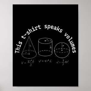 Poster Cela En Dit Long C'est Marrant Maths Science Geek