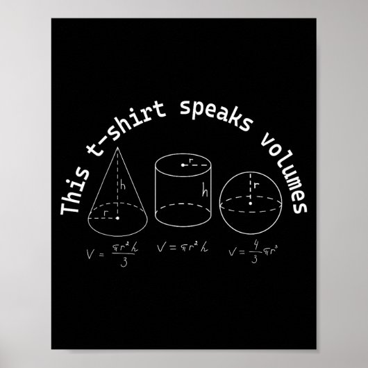 Poster Cela En Dit Long C'est Marrant Maths Science Geek (Devant)