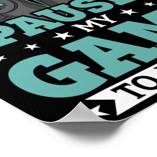 Poster Cela Prendra-T-Il Du Temps Que J'Ai Suspendu Mon J (Coin)