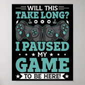 Poster Cela Prendra-T-Il Du Temps Que J'Ai Suspendu Mon J (Devant)