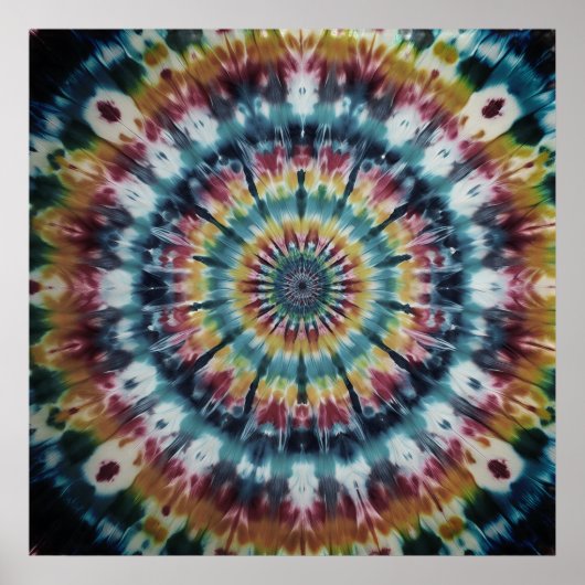 Poster Celebrate National Tye-Dye Day With Striking Wall (Devant)