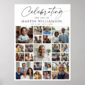 Poster Celebrating the Life of Name 21 Photo Collage (Devant)