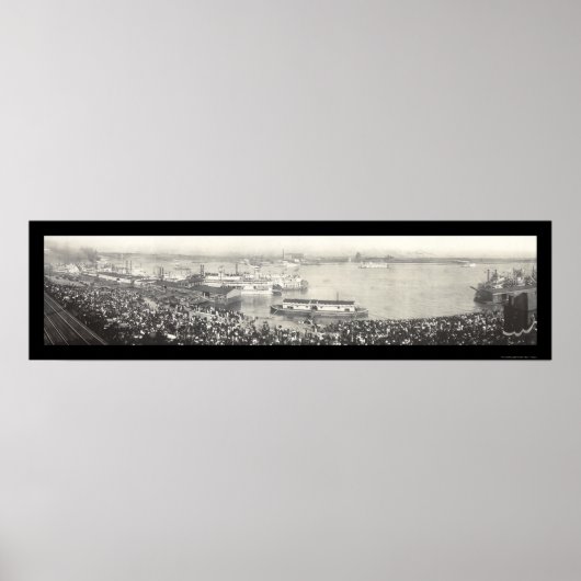 Poster Célébration à St Louis Photo 1907 (Devant)