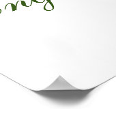 Poster Célébration de fiançailles avec eucalyptus aquarel (Coin)