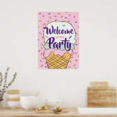 Poster Célébration de la crème glacée Crème glacée Le Soc (Cuisine)