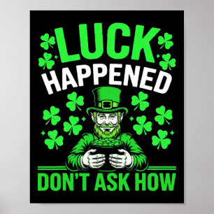 Poster Célébration de la Saint-Patrick Chanceux Saint Pat
