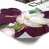 Poster Célébration de la vie 16x20 Floral Woman Funeral P (Coin)