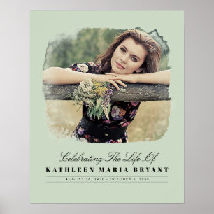 Poster Célébration de la vie avec cérémonie funéraire pho