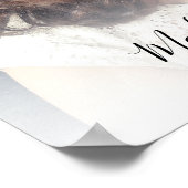 Poster Célébration de la vie avec photo en souvenir funér (Coin)