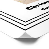 Poster Célébration de la vie Black Photo Funeral (Coin)