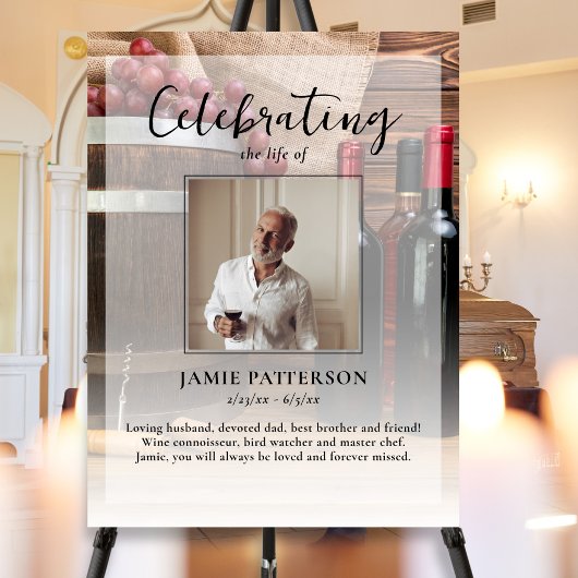 Poster Célébration de la vie de connaisseur en vin Photos