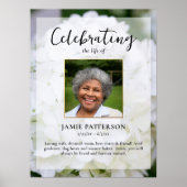 Poster Célébration de la vie de la fleur d'hortensia Phot (Devant)