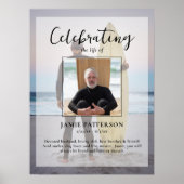 Poster Célébration de la vie de surfeur Photo personnalis (Devant)