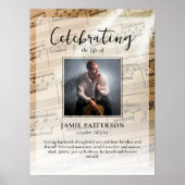 Poster Célébration de la vie d'un musicien Photo personna (Devant)