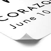 Poster Célébration de la vie en souvenir Photo de funérai (Coin)