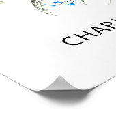 Poster Célébration de la vie Fleur sauvage moderne funéra (Coin)