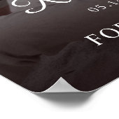 Poster Célébration de la vie moderne avec photo Mémorial  (Coin)