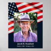 Poster Célébration de la vie patriotique du drapeau améri (Devant)