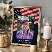 Poster Célébration de la vie patriotique du drapeau améri