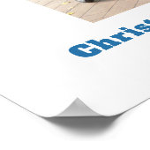 Poster Célébration de la vie  Photo Obsèques (Coin)