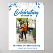 Poster Célébration de la vie  Photo Obsèques (Devant)