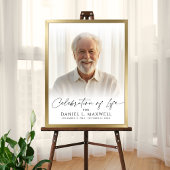 Poster Célébration de la vie Photo Script Panneau de bien
