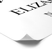 Poster Célébration de la vie Roses rouges et blanches Pho (Coin)