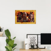 Poster Célébration de l'Afrique mère (Bureau à domicile)