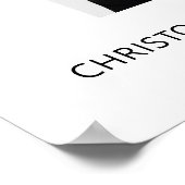 Poster Célébration de photo de souvenir de funérailles de (Coin)