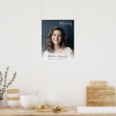 Poster Célébration de vie funéraire en mémoire avec photo (Cuisine)