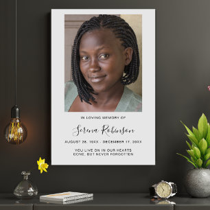 Poster Célébration de vie personnalisée moderne pour des