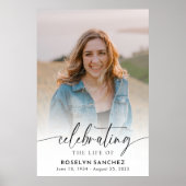 Poster Célébration des funérailles de photos commémorativ (Devant)