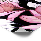 Poster Célébration Des Funérailles Florales Roses De La V (Coin)