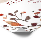 Poster Célébration Des Funérailles Rustiques D'Automne Sy (Coin)