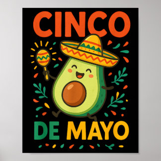 Poster Célébration du Cinco De Mayo Fiesta Party de Cute 