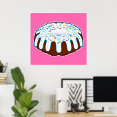 Poster Célébration du gâteau Bundt (Bureau à domicile)
