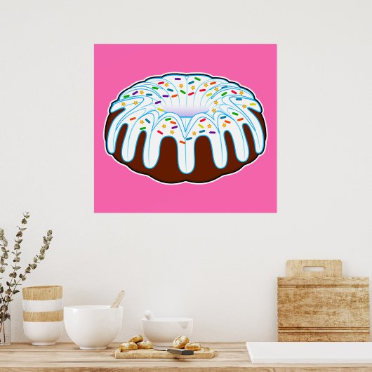 Poster Célébration du gâteau Bundt (Cuisine)