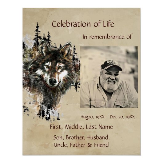Poster Célébration du loup de vie (Devant)