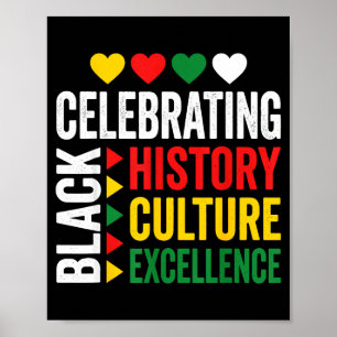 Poster Célébration du mois de l'histoire des Noirs hommes