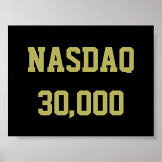 Poster Célébration du NASDAQ 30000 en Bourse