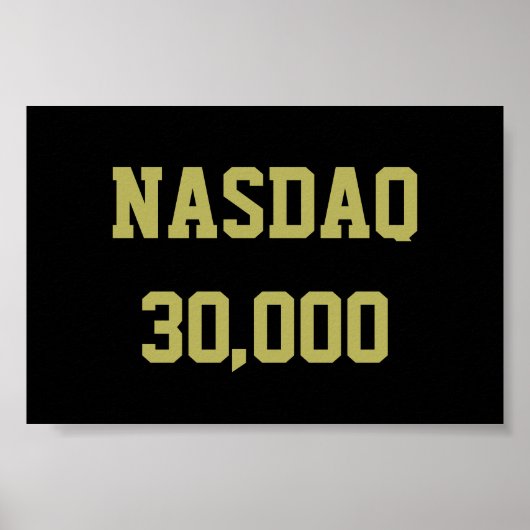 Poster Célébration du NASDAQ 30000 en Bourse (Devant)