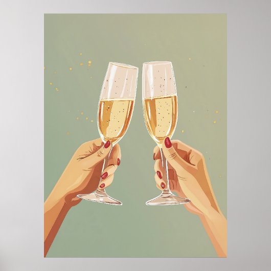 Poster Célébration du pain au champagne (Devant)