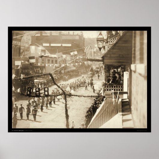 Poster Célébration d'un tronçon de chemin de fer Deadwood (Devant)