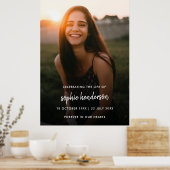 Poster Célébration funéraire moderne de la vie Photo comm (Cuisine)